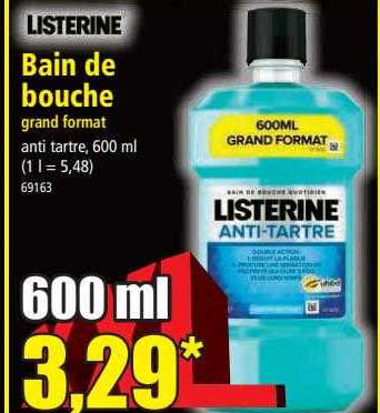 bain de bouche grand format listerine