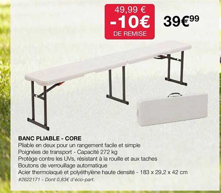 Banc Pliable - Core