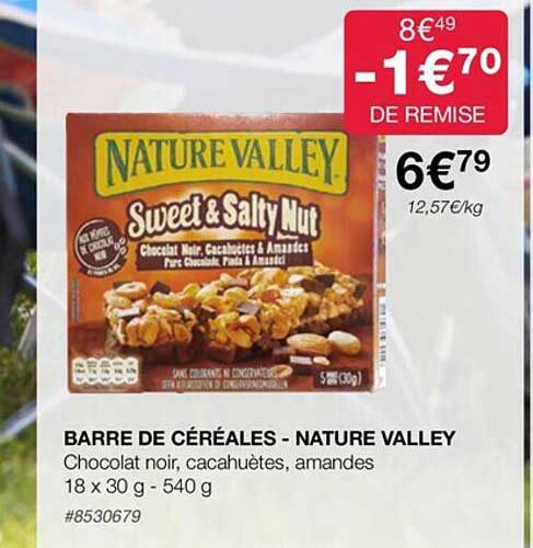 barre de céréales - nature valley