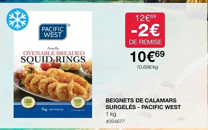 beignets de calamars surgelés - pacific west