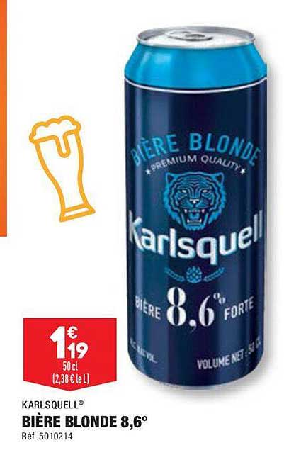 Bière Blonde 8,6° Karlsquell