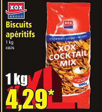 biscuits apéritifs xox group