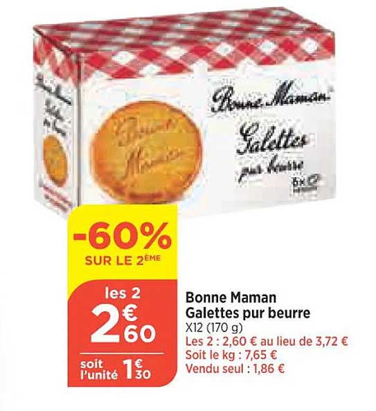 bonne maman galettes pur beurre