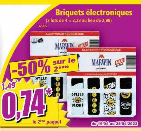 briquets électroniques marwin