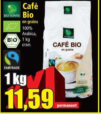 café bio en grains bio sonne