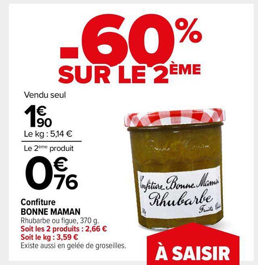confiture bonne maman
