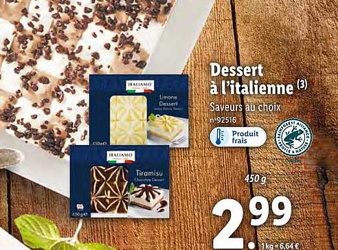 dessert à l'italienne italiamo