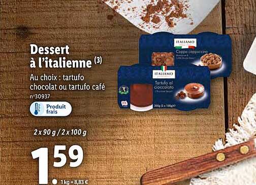 dessert à l'italienne italiamo