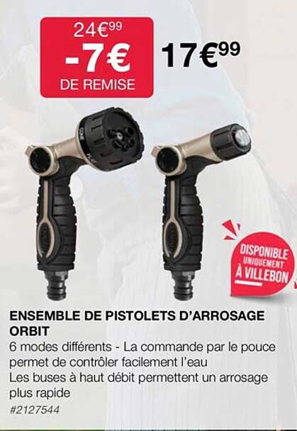 ensemble de pistolets d'arrosage orbit