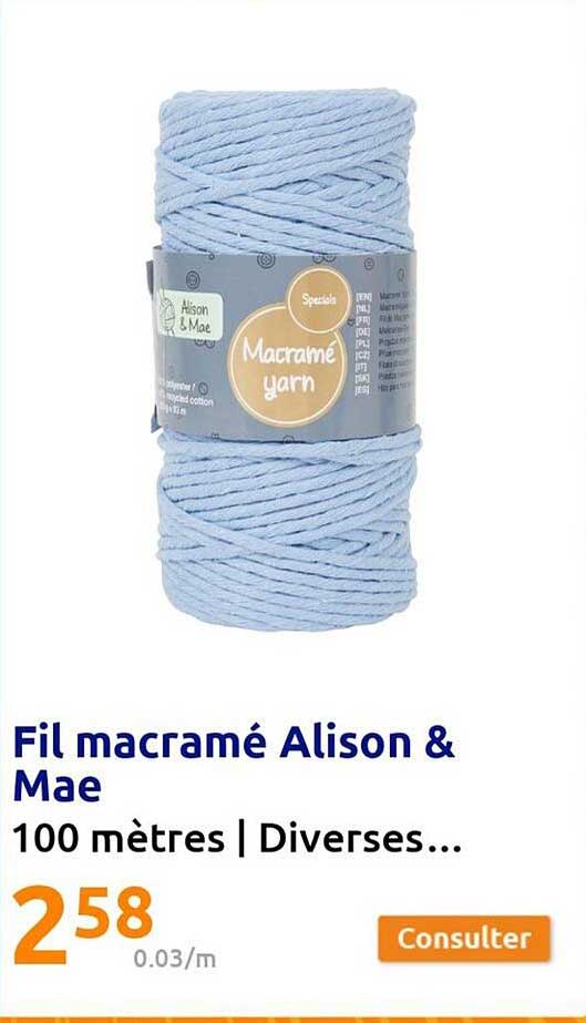 Fil Macramé Alison & Mae