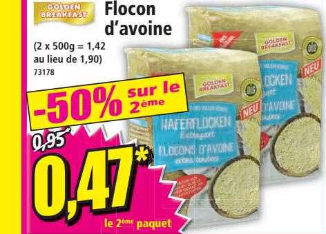 flocon d'avoine golden breakfast