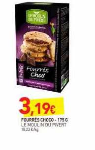fourrés choco le moulin du pivert - 175 g