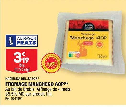fromage manchego aop hacienda del sabor