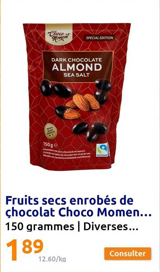 fruits secs enrobés de chocolat choco moment
