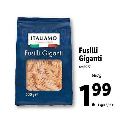 fusilli giganti italiamo