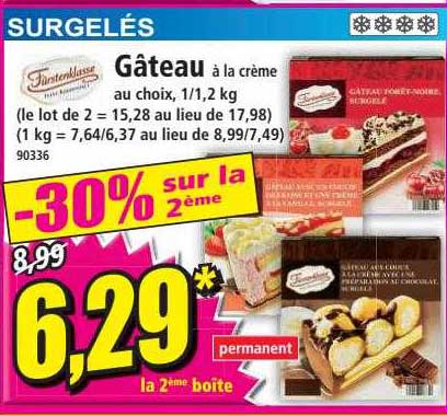 Gâteau à La Crème