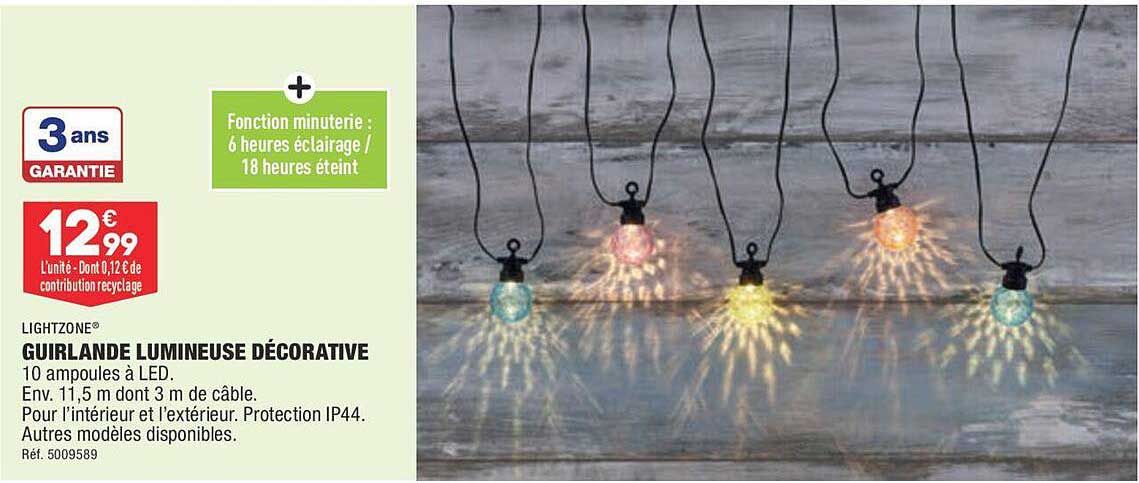 guirlande lumineuse décorative lightzone