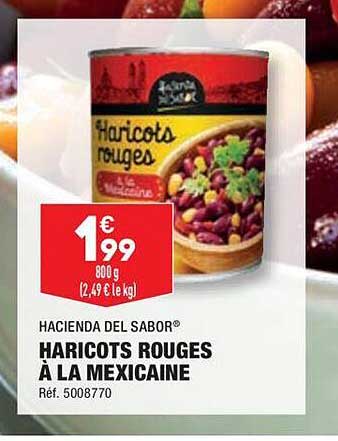 haricots rouges à la mexicaine hacienda del sabor