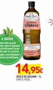 huile de sésame émile noël - 1l