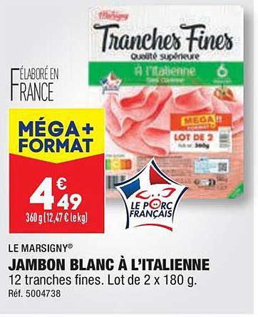 jambon blanc à l'italienne le marsigny