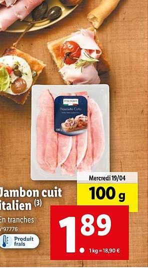 Jambon Cuit Italien Italiamo