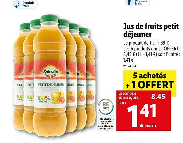 Jus De Fruits Petit Déjeuner Solevita