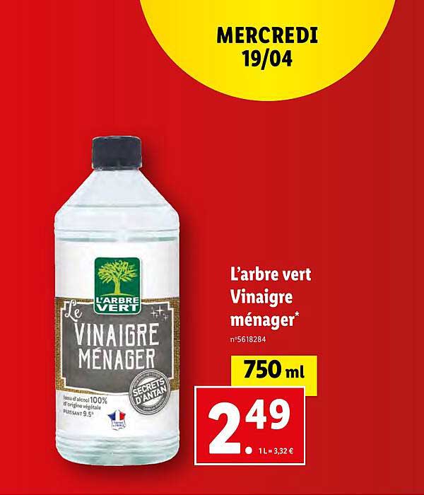 l'arbre vert vinaigre ménager
