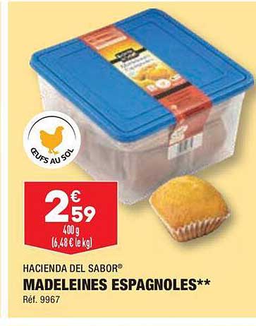 madeleines espagnoles hacienda del sabor