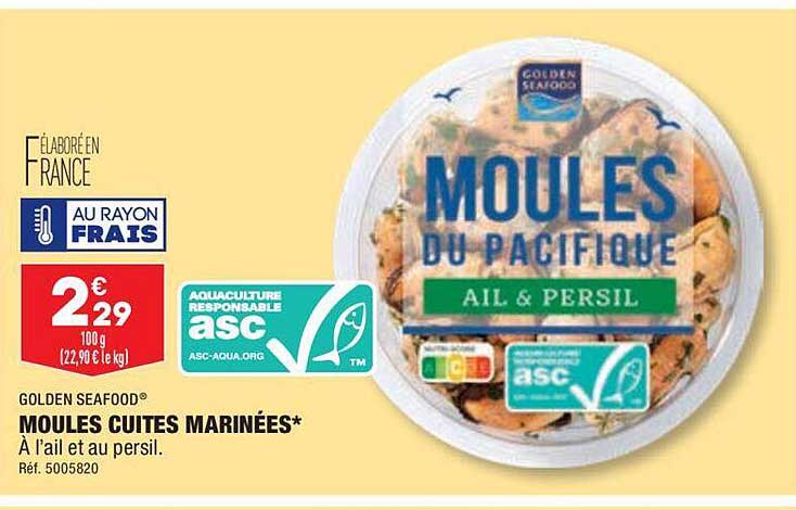 Moules Cuites Marinées Golden Seafood