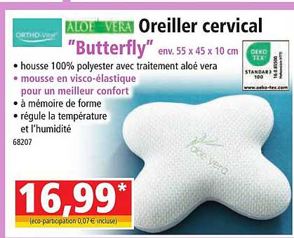 Oreiller Cervical "butterfly" Ortho