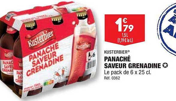 Panaché Saveur Grenadine Kusterbier