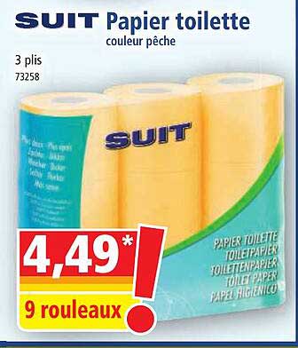 Papier Toilette Couleur Pêche Suit