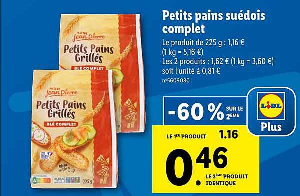 petits pains suédois complet maître jean pierre
