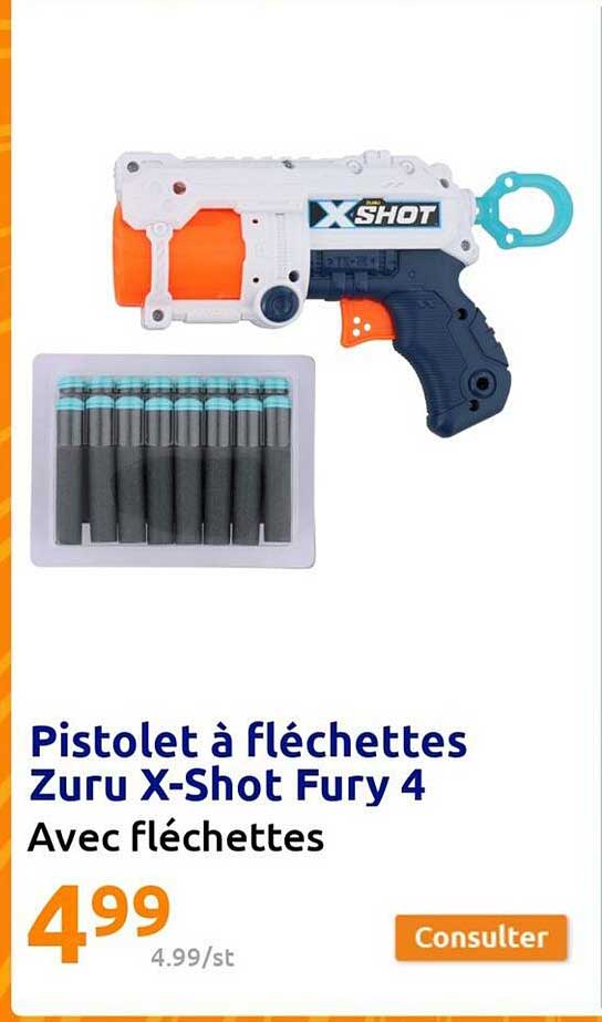 Pistolet à Fléchettes Zuru X-shot Fury 4