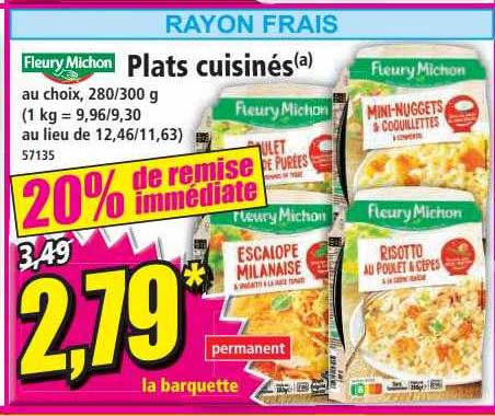 plats cuisinés fleury michon