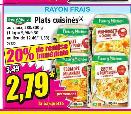 plats cuisinés fleury michon