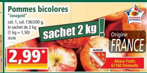 Pommes Bicolores "jonagold"