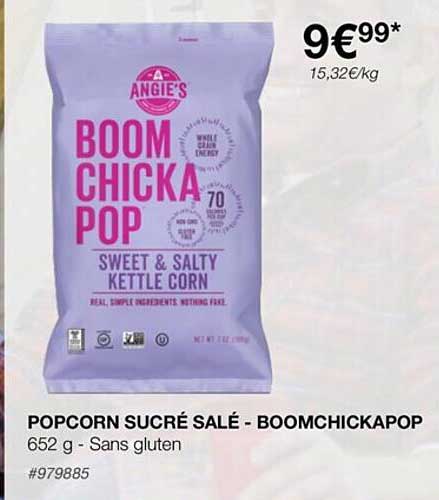 Popcorn Sucré Salé - Boomchickapop