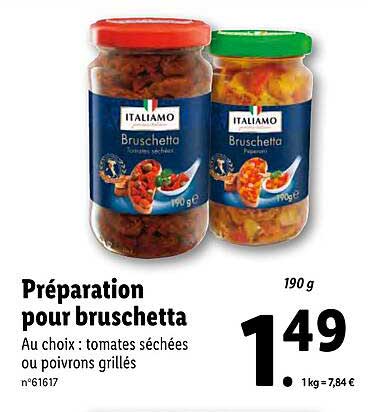 Préparation Pour Bruschetta Italiamo