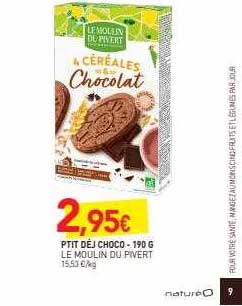 ptit déj choco le moulin du pivert - 190 g