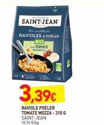 raviole poêler tomate mozza saint-jean - 310 g