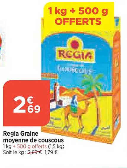 regia graine moyenne de couscous