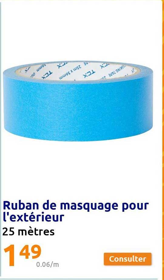 ruban de masquage pour l'extérieur