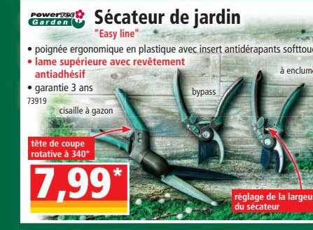 Sécateur De Jardin "easy Line" Powertec Garden