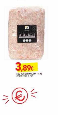sel rose himalaya comptoir & cie - 1 kg