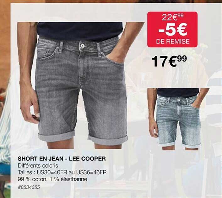 short en jean - lee cooper