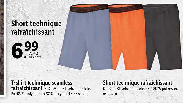 Short Technique Rafraîchissant