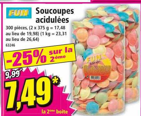 soucoupes acidulées fun