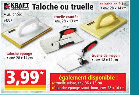 taloche ou truelle kraft werkzeuge