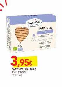 tartines lin émile noël - 200 g
